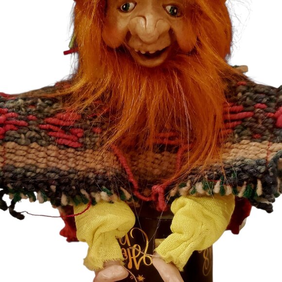 Epifanio – Handcrafted Andean Goblin with Fiery Beard & Traditional Poncho, Gift - Picture 2 of 3